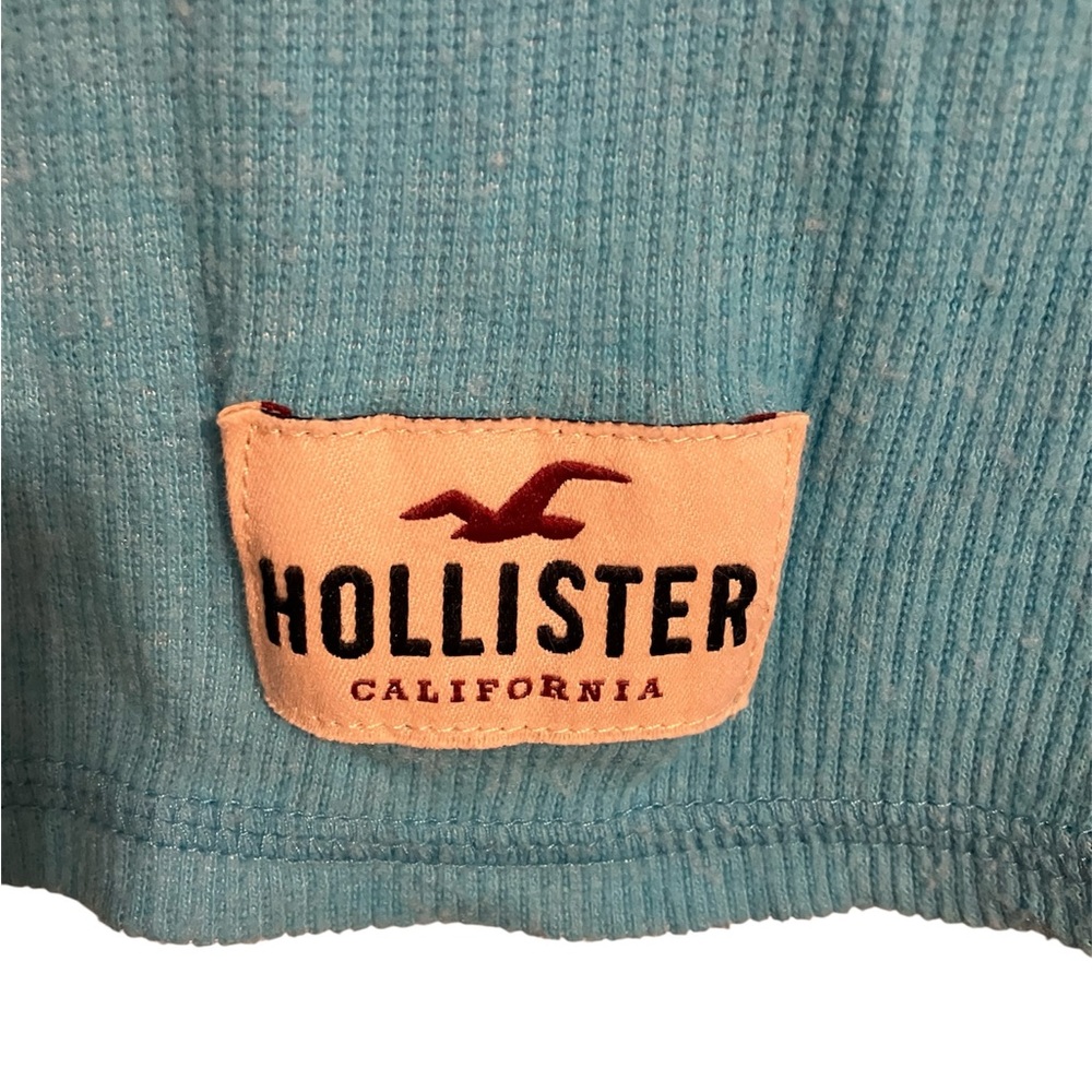 Hollister California Men’s Lightweight Crewneck Sweater – Size L – Aqua - Picture 6 of 8